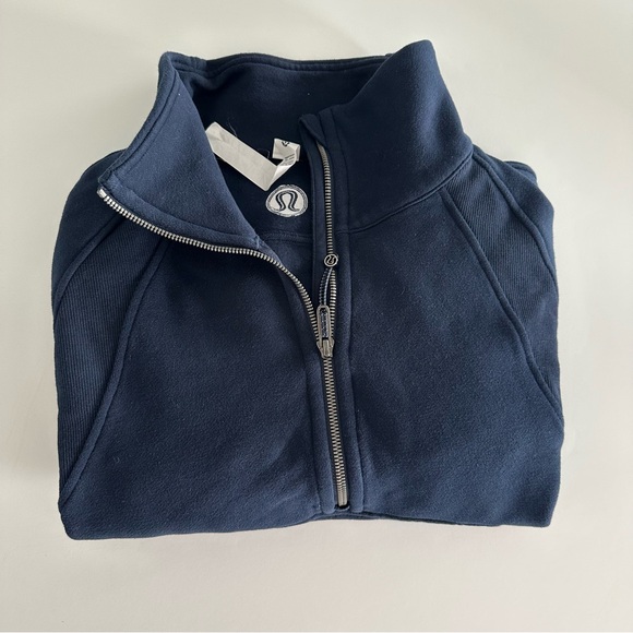 lululemon women’s oversized cropped scuba pullover half zip - Picture 1 of 5